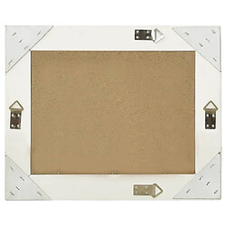 Avis Maison Chic Miroir mural style baroque | Miroir Décoration pour Maison Salle de Bain 50x40 cm Blanc -GKD35403