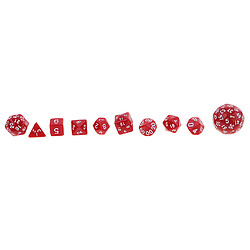 Acheter 20pcs Jeux de Dés Polyédriques Dice Set en Acryliqu ( D4 + D6 + D8 + D10 + D12 + D20 + D24 + D30 + D60 )