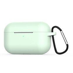 Coque en silicone avec boucle vert clair pour votre Apple AirPods Pro/AirPods 3