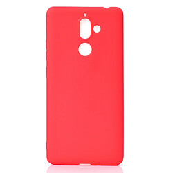 Wewoo Coque Souple Pour Nokia 7.1 Plus Candy Color TPU Case Rouge