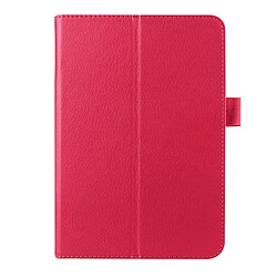 Wewoo Housse Étui Magenta pour Samsung Galaxy Tab S2 8.0 / T715 Litchi Texture Horizontal Flip couleur solide Smart Case en cuir avec deux pliage titulaire & Fonction Sleep / Wake-up