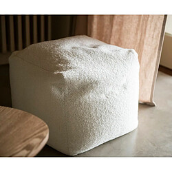 Avis Pouf Alexandra House Living Blanc 50 x 40 x 50 cm Carré