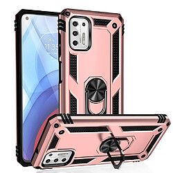 Coque en TPU Anti-chute hybride avec béquille or rose pour votre Motorola Moto G Stylus (2021)