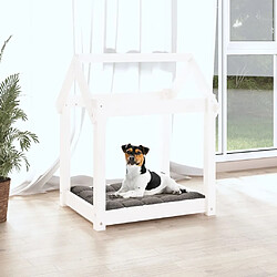 Avis Maison Chic Niche Lit pour chien | Panier couchage pour chien Blanc 61x50x70 cm Bois de pin solide -GKD43677