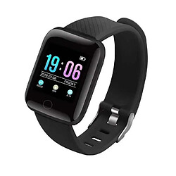 MONTRE BLUETOOTH-MONTRE INTELLIGENTE ,black--montre connectée 116 Plus pour hommes femmes, moniteur de pression artérielle, étanche,