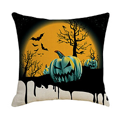 Acheter P31 4PCS 45 * 45cm Modèle Halloween Modèle de chauve-souris courte peluche Taie d'oreiller de coussin d'impression Coussin de coussin Décoration