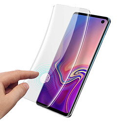 Avizar Film Samsung Galaxy S10 Protection Écran Incurvé Latex Souple Transparent