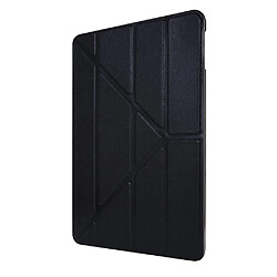 Etui en PU Texture de soie avec support origami noir pour votre Apple iPad Pro 11 pouces (2021)