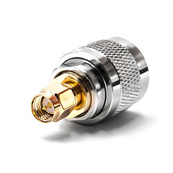 vhbw Adaptateur SMA pour divers appareils haute fréquence - Coupleur coaxial HF connecteur SMA (m) vers connecteur UHF PL259 (m), or / argenté