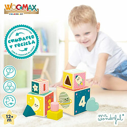 Mr Wonderful Blocs de construction Mr. Wonderful 8 Pièces 12 x 12 x 12 cm (6 Unités) pas cher