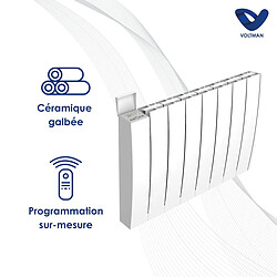 Avis Chauffage électrique céramique inertie sèche - 2000W - blanc - Voltman