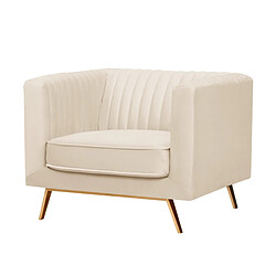 Avis Rendez Vous Deco Fauteuil Gatsby en velours beige