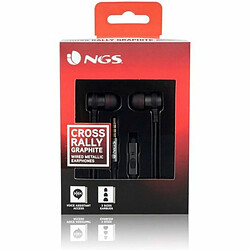 ? Casque filaire Ngs Cross Rally Crossrallygraphite-câble Jack 3.5Mm Microphone 120Mm noir