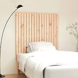 vidaXL Tête de lit murale 108x3x110 cm Bois massif de pin