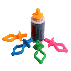 Clips de fil de silicone de couleur 32PC Porte-canette Clips Outil de pinces - Multicolore