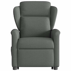 Acheter vidaXL Fauteuil inclinable Gris foncé Tissu