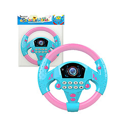 YP Select Puzzle Early Education Volant Jouet Analogique Voiture Conduite avec Musique Rotation Volant Convient pour Enfants-Bleu