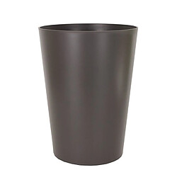 Artevasi Cache pot ou pot de fleur haut rond couleur tendance gris anthracite, Ø 30 cm hauteur 40 cm