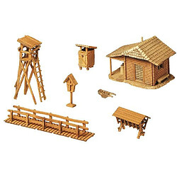 Faller 272532 Lodge with Raised Hide N Scale Scenery and Accessories