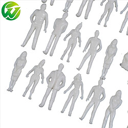 Wewoo Jouet créatif 100 PCS blanc modèle architectural non peint chiffres personnes