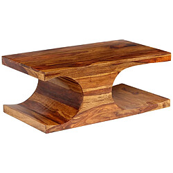 vidaXL Table basse Bois massif 90x50x35 cm