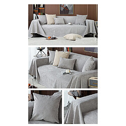 Avis LUUCOZK Housse de siège de canapé antidérapante, protection de coussin de canapé - bleu gris - 180x220CM