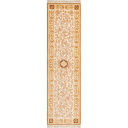 Vidal Tapis de couloir en laine 302x81 brun Darya