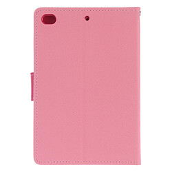 Avis Wewoo Housse Étui Coque horizontal en cuir à rabat FANCY DIARY pour iPad Mini 2019avec support et emplacements cartes et porte-monnaie rose