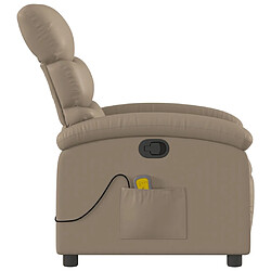 Acheter vidaXL Fauteuil de massage inclinable Cappuccino Similicuir