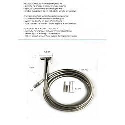 Acheter Bagnoclic Ensemble bidet douchette,support mural,tuyau de douche tout en laiton massif