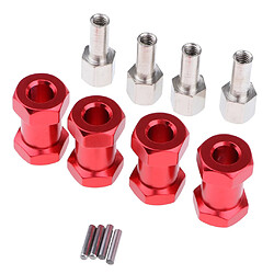 Avis Adaptateur d'extension pour moyeu hexagonal 12mm 15-25mm pour RC Crawler Red -20mm