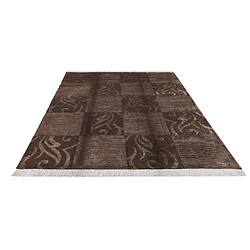 Vidal Tapis de laine 244x175 brun Darya