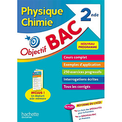 Physique chimie 2de : cours complet, exemples d'application, 250 exercices progressifs, interrogations écrites, tous les corrigés : nouveau programme - Occasion