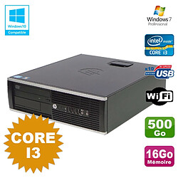 PC HP Compaq 6200 Pro SFF Core i3 3.1GHz 16Go Disque 500Go DVD WIFI W7 Pro - Occasion