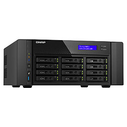 QNAP TS-h1290FX-7302P-128G 12 Bay U.2 TS-h1290FX-7302P-128G 12 Bay U.2 NVMe PCIe Gen4 x4 all-flash desktop NAS AMD EPYC 16-core 7302P 128Go RDIMM ECC DDR4