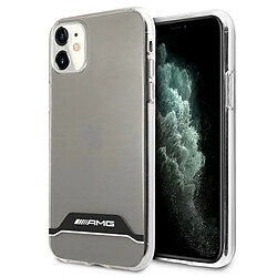 MERCEDES amg amhcn61tcbw iphone 11 6,1" przezroczysty/transparent coque dur electroplate noir&blanc