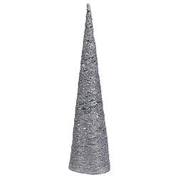 Acheter Sapin de Noël brillant cône décoratif argent Décoration de Noël Noël 40 LED 78 cm