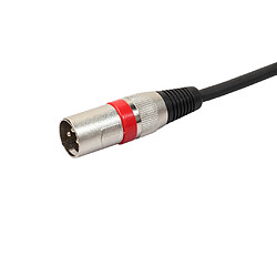 Acheter xlr mâle à femelle cordon audio pour microphone mélangeur noir et rouge 5 mètres