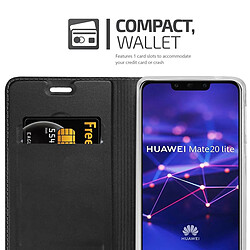 Cadorabo Coque Huawei MATE 20 LITE Etui en Noir pas cher