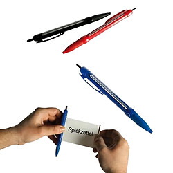 Totalcadeau Stylo triche bannière déroulante bloc note caché pour tricher bleu