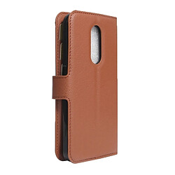 Avis Wewoo Coque marron pour ZTE A910 Litchi Texture Horizontal Flip PU Housse en cuir avec support & Slots de cartes Portefeuille