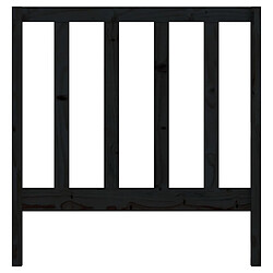 Acheter Maison Chic Tête de lit scandinave pour lit adulte,Meuble de chambre Noir 106x4x100 cm Bois massif de pin -MN17249