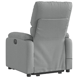 Acheter vidaXL Fauteuil de massage inclinable Gris clair Tissu