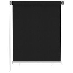 vidaXL Store roulant d'extérieur 120x140 cm Noir