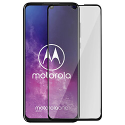 Avizar Film Écran Motorola One Zoom Verre Trempé 9H Anti-trace Transparent Contour noir