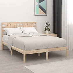 vidaXL Cadre de lit sans matelas 120x200 cm bois de pin massif