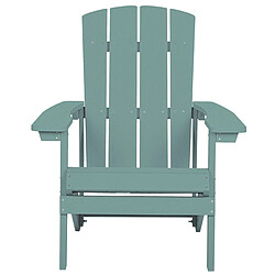 Acheter Beliani Chaise de jardin ADIRONDACK Turquoise