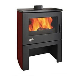 Avis Poêle à bois 8.5kw noir/carmin - 362113carmin - GODIN