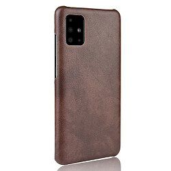 Acheter Wewoo Coque Pour Galaxy A51 Shockproof Litchi Texture PC + PU Case Brown