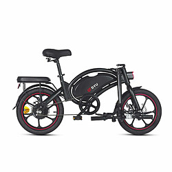 Vélo Électrique Pliant DYU D16 16 Pouces 25km/h - Moteur 250W Batterie 36V6Ah Freins à Disque - Noir pas cher